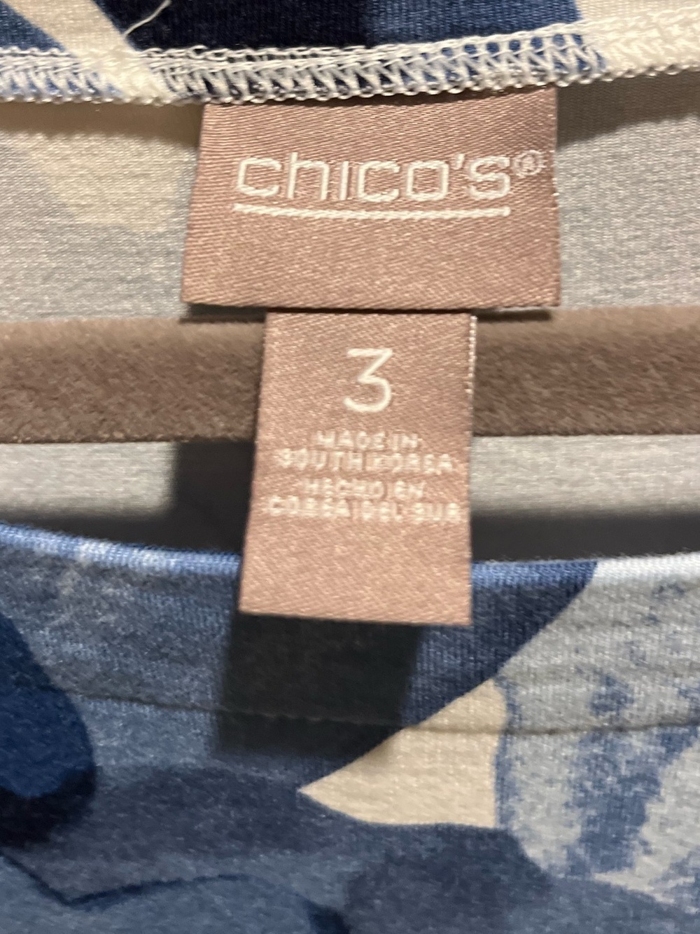 54. WOMENS CHICO’S 3/XL DETAIL TOP - Picture 2 of 4